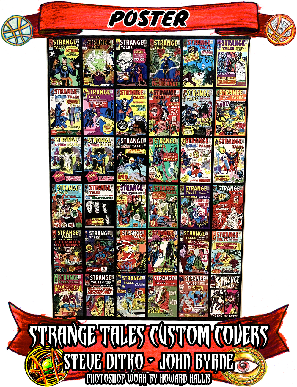 Doctor Strange Strange Tales Custom Covers poster by Howard Hallis