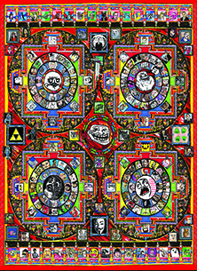 Meme Mandala Red