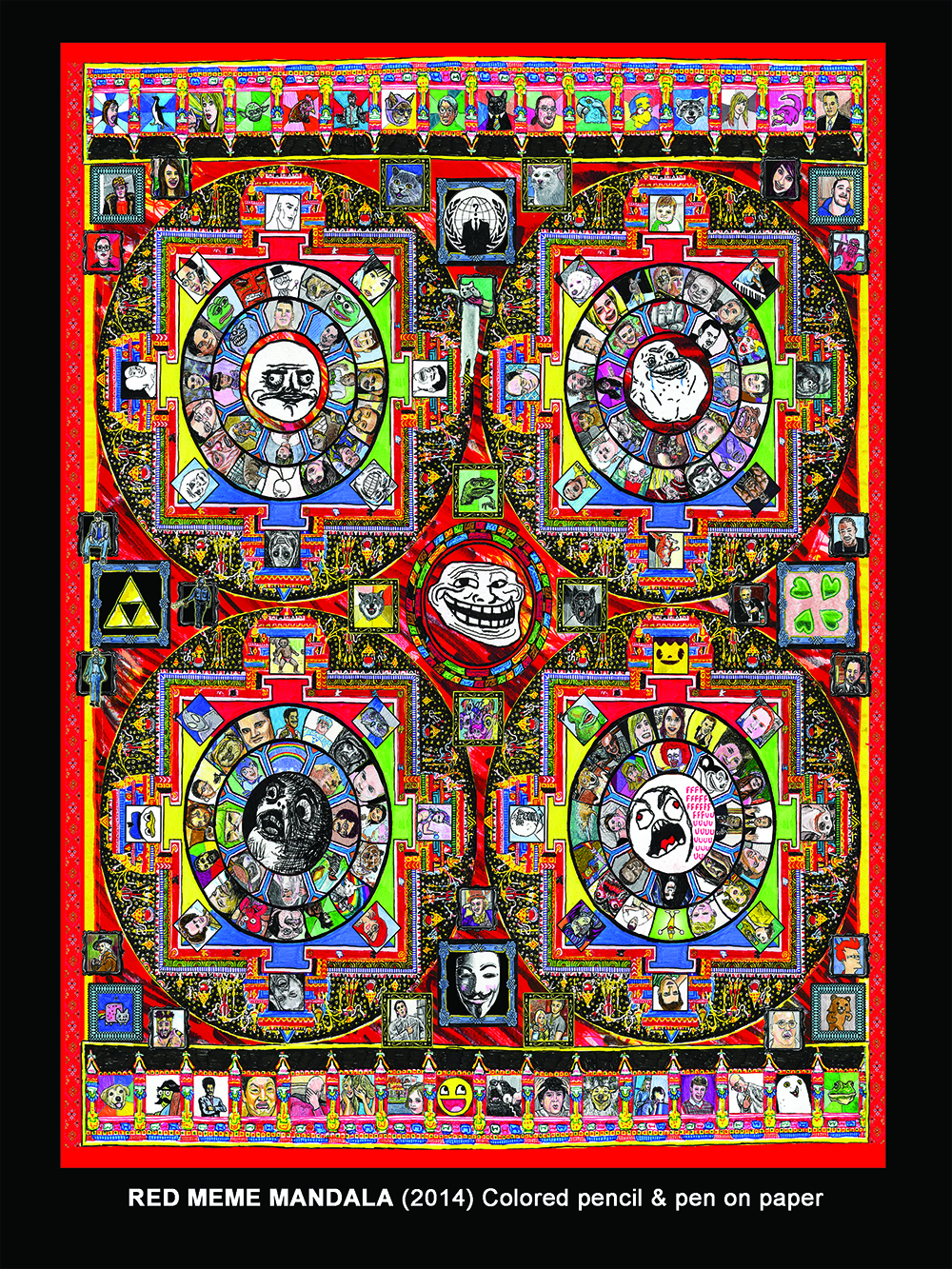 Meme Mandala Red